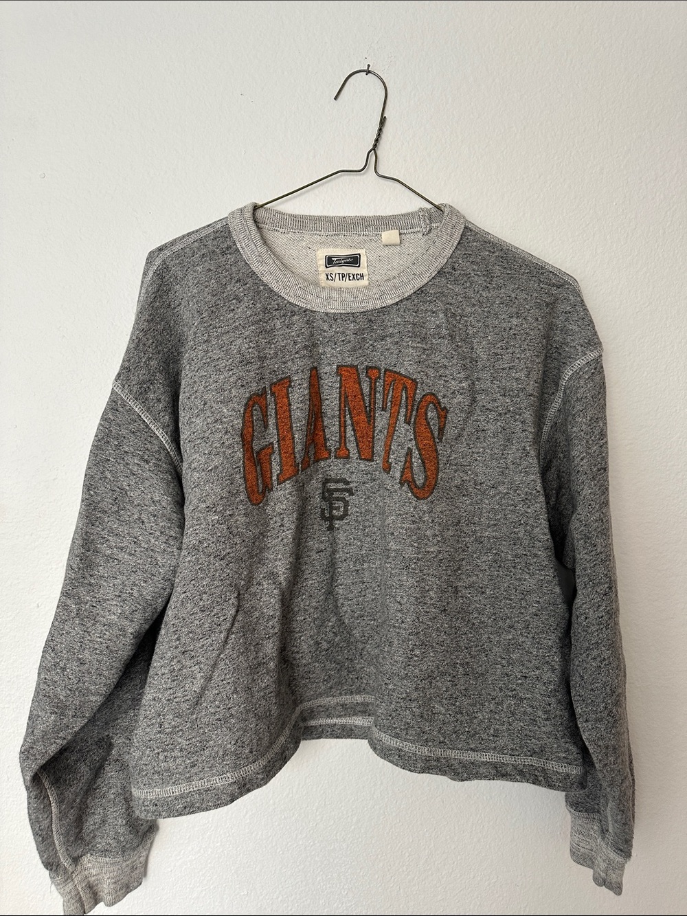 Tailgate Giants Gray Crewneck Sweatshirt